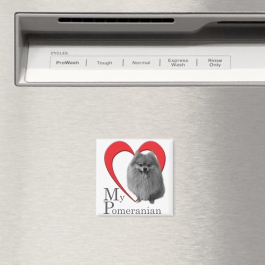 Love My Pomeranian Magneet (Insitu (Vaatwasser))