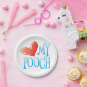 Love My Pooch Papieren Bordje (Feest)