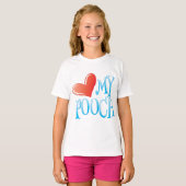 Love My Pooch T-shirt (Voorkant volledig)