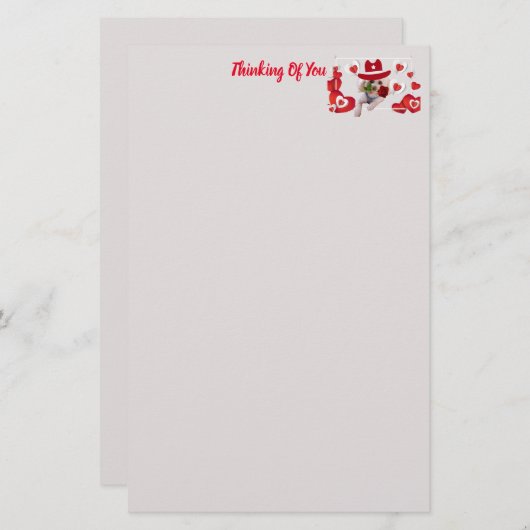 Love My Poodle Briefpapier (Voorkant / Achterkant)