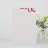 Love My Poodle Briefpapier (Staand voorkant)