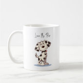 Love My Pup Mug – Cute Dog Illustration with Maroo (Gauche)