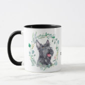 Love My Scottish Terrier Wreath Coffee Mug (Gauche)