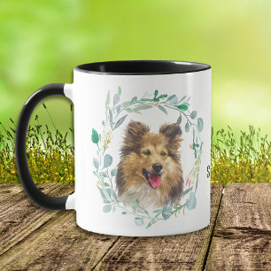 Love My Sheltie Wreath Coffee Mok