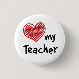 Love My Teacher Ronde Button 3,2 Cm