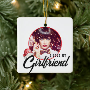 Love My Vriendin Christmas Jubileum Hip Photo Keramisch Ornament