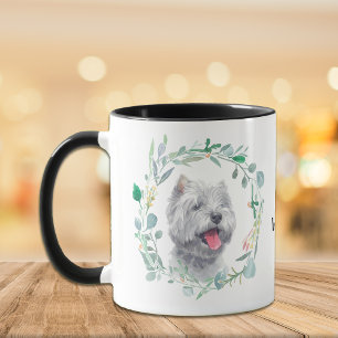 Love My Westie Wreath Coffee Mok