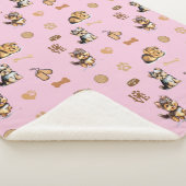 Love My Yorkie Pink Sherpa Deken (3/4)