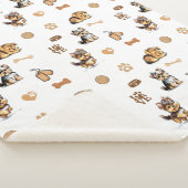 Love My Yorkie Sherpa Deken (3/4)