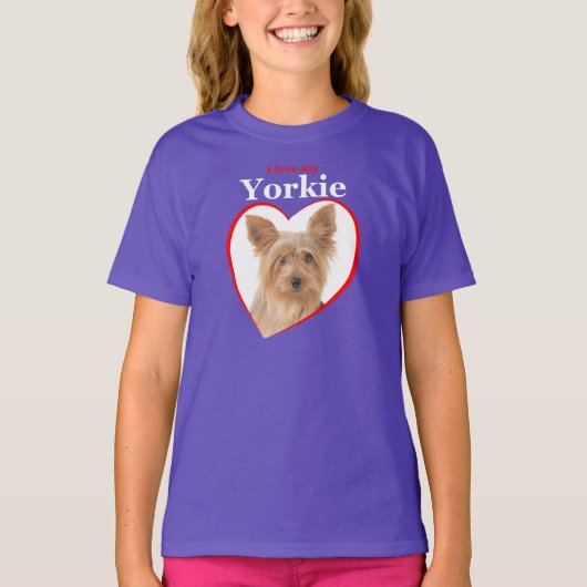 Love My Yorkie T-Shirt (Devant)