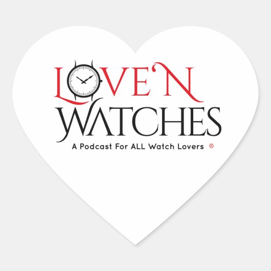 Love ‘N Montres Stickers Coeur (Devant)