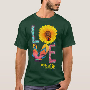Love Nani Life Teenslippers Hippie Sunflower T-shirt