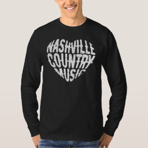Love Nashville Tennessee Country Music Guitar Play T-shirt