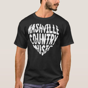 Love Nashville Tennessee Country Music Guitar Play T-shirt