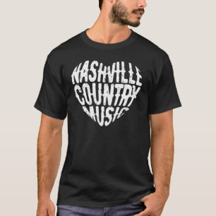 Love Nashville Tennessee Country Music Guitar Play T-shirt