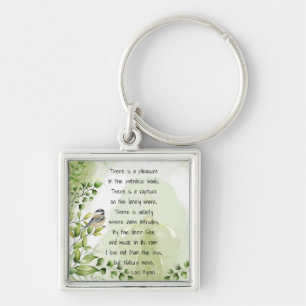 Love Natuur Inspirerend Quote Lord Byron Keycha Sleutelhanger