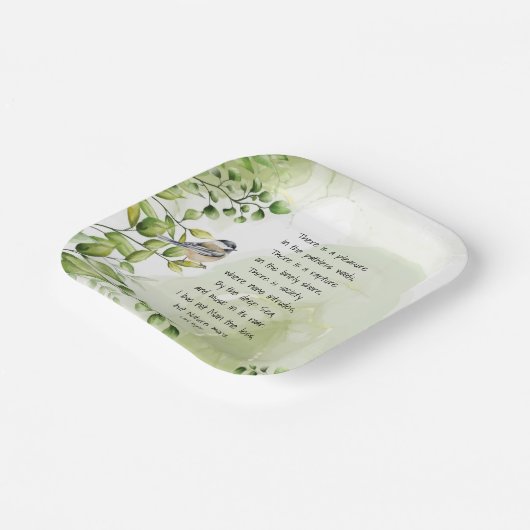 Love Natuur Inspirerend Quote Lord Byron Papieren Bordje (Gebogen)