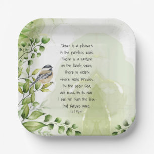 Love Natuur Inspirerend Quote Lord Byron Papieren Bordje