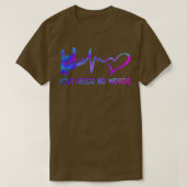 Love Needs No Wordings Sign Language T-shirt (Design voorkant)