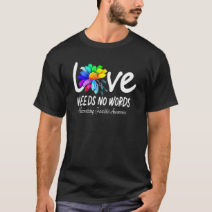 Love Nees Necrotiserende Fasciitis Wereld Autisme T-shirt