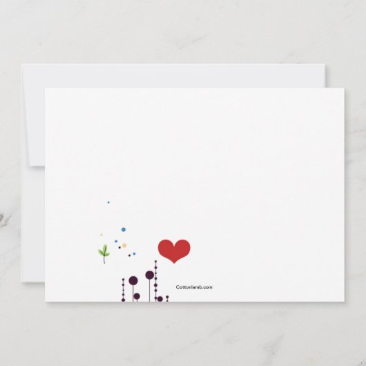 Love Nest Faire-part de grossesse (Dos)