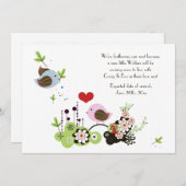 Love Nest Faire-part de grossesse (Devant / Derrière)