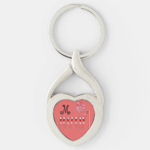 Love Netball Positions Design Sleutelhanger