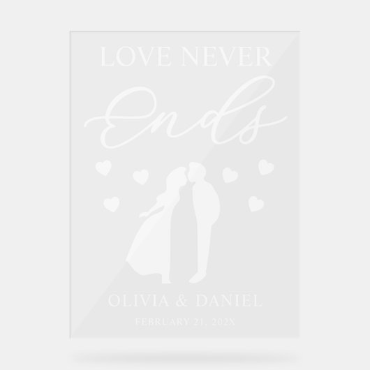 Love Never Ends Personalized Wedding (Recto)