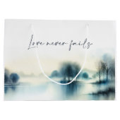 Love never fails groot cadeauzakje (Achterkant)
