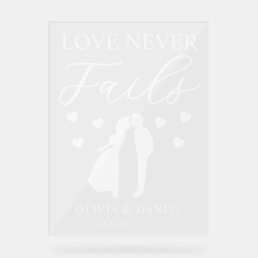 Love Never Fails Personalized Wedding (Recto)
