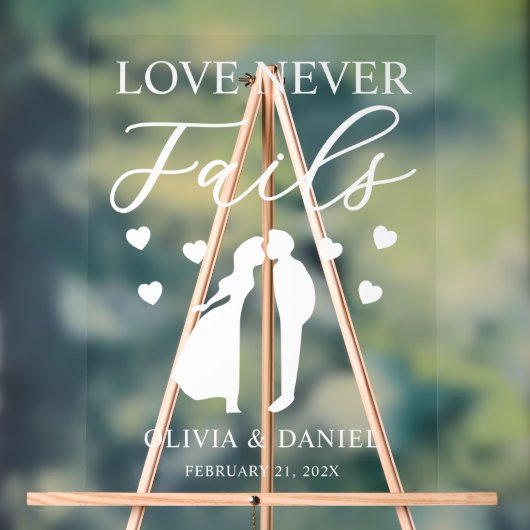 Love Never Fails Personalized Wedding (Neutre)