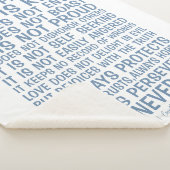 Love Never Fails Sherpa Blanket Deken (3/4)