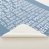 Love Never Fails Sherpa Blanket Deken (3/4)