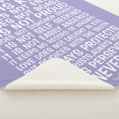 Love Never Fails Sherpa Blanket Deken (3/4)