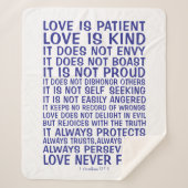 Love Never Fails Sherpa Blanket Deken (Voorkant)