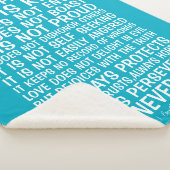 Love Never Fails Sherpa Blanket Sherpa Deken (3/4)