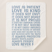 Love Never Fails Sherpa Blanket Sherpa Deken (Voorkant)
