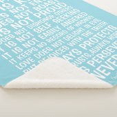 Love Never Fails Sherpa Blanket Sherpa Deken (3/4)
