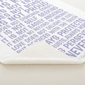 Love Never Fails Sherpa Blanket Sherpa Deken (3/4)