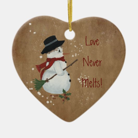 Love Never Melts (2) Christmas Ornament (Voorkant)