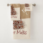 Love Never Melts Snowman Serviette Set (En situation)