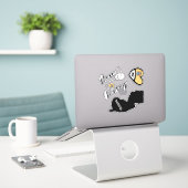 Love New Jersey, Sheet of Die Cut Stickers (Laptop op bureau)