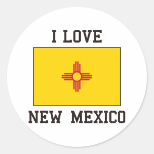 Love New Mexico Ronde Sticker