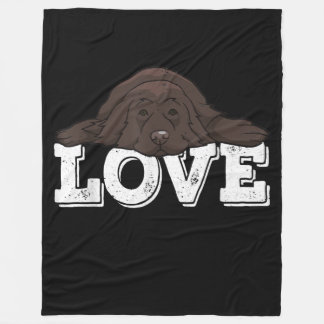 Love Newfie Dog Slaping | Startdecor Fleece Deken