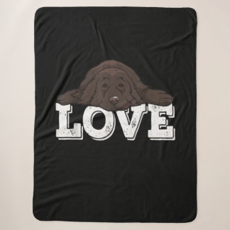Love Newfie Dog Slaping | Startdecor Sherpa Deken