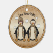 Love Nooit Melts Keramisch Ornament (Links)