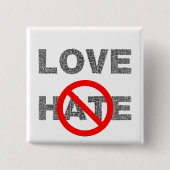 Love Not Hate Button (Voorkant)