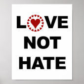 Love Not Hate Poster (Voorkant)