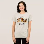 Love Not Labs | Beagle liefhebbers Tri-Blend Shirt (Voorkant volledig)