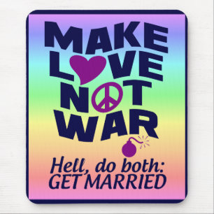Love Not War mousepad Muismat